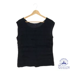 ☆美品☆ Gap ギャップ Tシャツ トップス ノースリーブ クルーネック カジュアル アラベスク模様 シンプル おしゃれ レディース ブラック M 901-16399 送料無料 古着