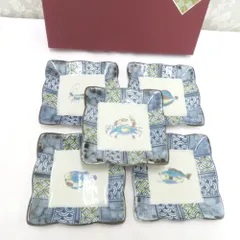 未使用品【九谷焼】 泉峯 長角皿揃/ 焼物皿 長皿 和皿 未使用品【九谷焼】 泉峯 長角皿揃/ 焼物皿 長皿 和皿