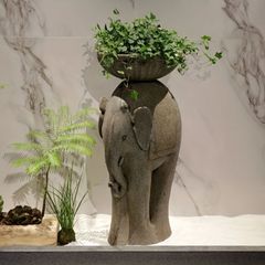 鉢 植木鉢 動物 プランター ユニーク 象 おしゃれ かわいい インテリア アニマル 多肉植物 寄せ植え ガーデン ポット 観葉植物 室内 屋外