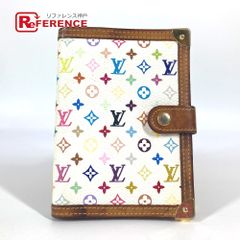 LOUIS VUITTON ルイヴィトン 手帳カバー アジェンダGM R20896 モノグラムマルチカラーキャンバス ブロン ホワイト