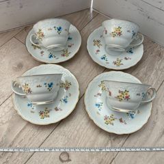 廃盤品超レア‼️ノリタケ 散らし花 ティーカップ＆ソーサー4客セット