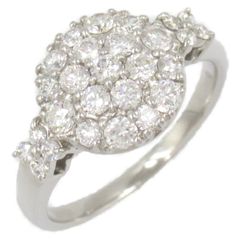 ジュエリー JEWELRY リング・指輪 ダイヤモンド リング ﾀﾞｲﾔ 7.2g #16.5 Pt950プラチナ ダイヤモンド リング レディース Used A