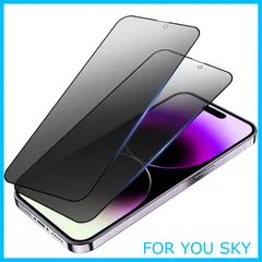 【人気商品】【覗き見防止】iPhone 14 Pro ガラスフィルム iPhone14 Pro 保護フィルム 2枚セット アイフォン14プロ 強化ガラス 液晶 保護フィルム 14Pro のぞき見防止 フィルム【全面保護/高透過率/耐衝撃/硬度9h/飛散防止/気