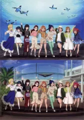 【中古】クリアファイル Aqours 描きおろしA4クリアファイルセット(2枚セット) 「夜間イベント サンシャイン水族館×ラブライブ!サンシャイン!! かがやきサンシャイン!!」