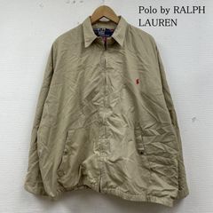 Polo by RALPH LAUREN ポロバイラルフローレン ジャケット、上着 ジャンパー、ブルゾン 90's ロゴ 刺繍 コットン スイングトップ フルジップ ジャケット ブルゾン 裏地チェック柄
