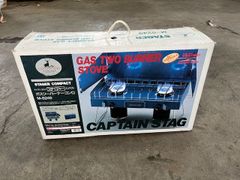 ☆☆☆CAPTAIN STAG  STAGER M-8249 ガスツーバーナーストーブ 送料無料☆☆☆