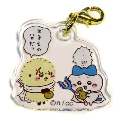 【中古】キーホルダー ハチワレとラッコ 「ちいかわ なんか小さくてかわいいやつ お出かけ楽しみ!な ペアアクリルチャームinカプセル」