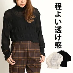 シアー トップス レディース 春 夏 長袖 メロウ ハイネック タートルネック インナー 白 黒 カットソー シアートップス フリル 襟 ブラウス プルオーバー プリーツ レイヤード 重ね着 大きいサイズ メロウフリル 透け感 きれいめ 無地 Ｔシャツ n_m
