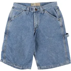 古着 リー Lee DUNGAREES デニムペインターショーツ ハーフパンツ メンズw32相当/eaa417791