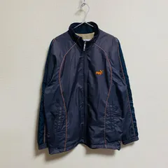 【超希少】80s - 90s PUMA テクニカル ナイロン トラックジャケット ヒットユニオン期 テック ロゴ 刺繍 ライン ネオ Y2K【LO000011】