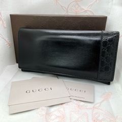 新品未使用品！ グッチ GGインプリメ 長財布 ブラック 245908 - メルカリ