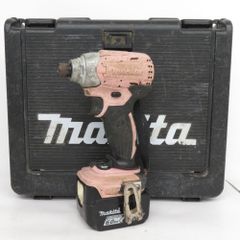 makita マキタ 14.4V 6.0Ah 充電式インパクトドライバ ケース・充電器・バッテリ2個セット 軸ブレあり ライト不点灯 TD136DRFXP 中古