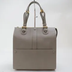 2404-116 ジョルジオアルマーニ GRAZIE ハンドバッグ 美品 GIORGIO ARMANI レザー製 グレージュのサムネイル