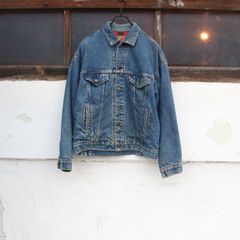 EURO古着 チロリアンジャケット ノーカラージャケット ネイビー