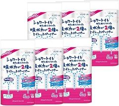 大王製紙 シャワートイレのためにつくった吸水力が2倍のトイレットペーパー フラワープリント ダブル? 12ロール【6個セット】
