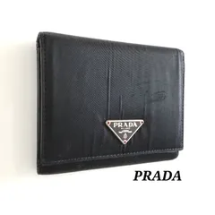 PRADA　プラダ　ナイロン　レザー　折り財布