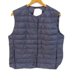 ユニクロ ウルトラライトダウンコンパクトダウンベスト ジャケット アウター  未使用品 レディース 3XLサイズ ブルー UNIQLO