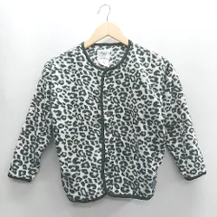 ◇ ⊇ CIAOPANIC TYPY キッズ　トラ柄 長袖 ボアジャケット サイズM ブラック　ホワイト レディース E  【1408220049332】