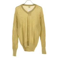 【古着】イタリア製 コットン Vネック長袖ニットセーター