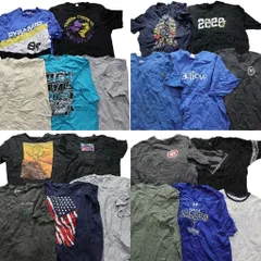 古着卸 まとめ売り カラーmix プリント 半袖Tシャツ 20枚セット (メンズ 2XL ) ディッキーズ アンダーアーマー  中古 古着 MZ2198