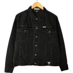 古着 90年代 ゲス Guess BY GEORGES MARCIANO ブラック デニムジャケット Gジャン USA製 メンズM相当 ヴィンテージ/eaa553418