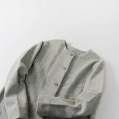 evam eva - evam eva / エヴァムエヴァ, press wool coat ノーカラー プレスウールコート, 1, ナチュラル
