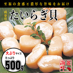 たいらぎ貝刺身　500g　真空パック　新鮮なタイラギ貝 - 豊かな味わいと栄養価をお届け