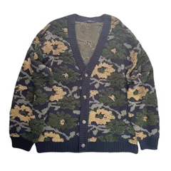 CIAOPANIC　チャオパニック　ぼかし花柄　フラワーニットカーディガン　L