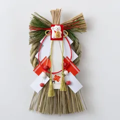 【新品】 秀〆 正月飾り しめ縄 玄関 リース 笑門(招き猫) 34cm A-061 0