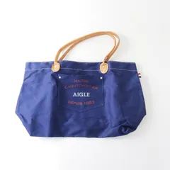 エーグル AIGLE キャンバス トートバッグ/ネイビー カバン 鞄 かばん【2400014056921】のサムネイル