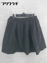 ◇ anatelier アナトリエ ウエストゴム ミニ フレア スカート サイズ36 ブラック レディース 【中古】 【1002798911406】