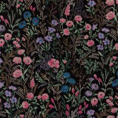 コットンこばやし　綿麻シーチングプリント（綿85％　麻15％）112cm巾x100cm　ハンドメイド　チュニック　ブラウス