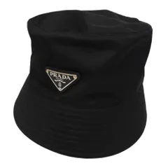 【美品】PRADA ナイロンバケットハット　ブラックSサイズバケハ ブラック Re-Nylon バケットハット | PRADA