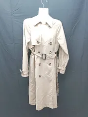 ◇ alicia PAGEBOY ２WAY カラーあり ノーカラー 長袖 トレンチ コートジャケット Mサイズ ベージュ ブラウン レディース E  【1303290014757】