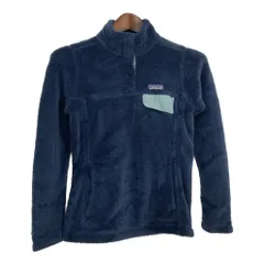 patagonia パタゴニア リツール スナップT フリースジャケット アウトドア ネイビー (レディース XS) 中古 古着 S6584