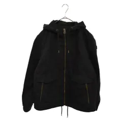 HUGO BOSS (ヒューゴボス) フード付き コットン ジップアップジャケット ブラックのサムネイル
