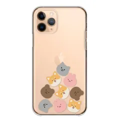 iPhone12 Pro Max ケース カバー アイフォン12 プロマックス スマホケース ハードケース どうぶつ くま うさぎ 柴犬 しばいぬ かわいい パロディ おもしろい 透明ケース クリア カラー09