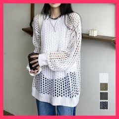 FETICO メッシュ トップス 春夏コレクション FETICO / MESH KNIT LONG-SLEEVE TOP – carol ONLINE STORE