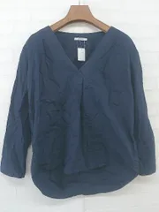 ◇ BAYFLOW ベイフロー Vネック 長袖 シャツ ブラウス サイズ2 ネイビー レディース P  【中古】 【1210240002811】