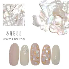 【送料無料】シェル 天然貝 高品質 天然貝 ナチュラル オーロラ ホワイト ネイル シェルフレーク パーツ ネイル用品 ジェルネイル デコパーツ ネイルパーツ キラキラ シェル ネイルアート ジェル ネイルジュエリー セルフ ネイル工房 【オーロラシェル】のサムネイル