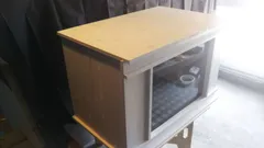 犬小屋　防音　換気扇付　ホワイト