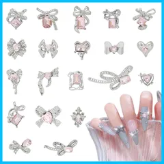 リボン ストーン 蝶結び ラインストーン ネイルパーツ 立体 小さめ 大きめ キ