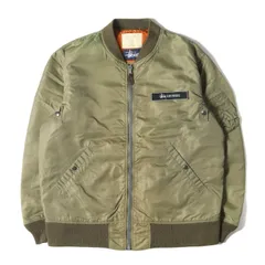 STUSSY ステューシー ジャケット サイズ:L 00s チャプト限定 ナイロンツイル MA-1 フライトジャケット 2001年モデル カーキ 00年代 アーカイブ アウター ブルゾン ジャンパー 上着【メンズ】のサムネイル