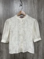 lissi Boutique レース ブラウス シャツ sizeF/白 ■◆ レディース