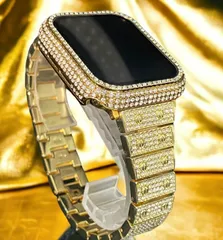 ゴールド　アップルウォッチ ステンレスベルト キラキラ　  カバー ケース  メンズ レディース 38mm 40mm 41mm 42mm44mm 45mm Apple Watch series10　42㎜　46㎜　49㎜　入荷