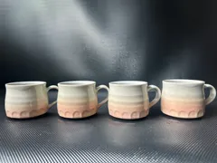 【陶器在庫入れ替えセール￥3.000→￥2.300】萩焼 マグカップ ミニ 4個セット