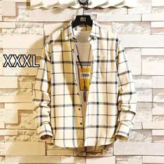 [XXXL]メンズ ファッション 服  オシャレ シンプル 大人 かっこいい 大きいサイズ ストリート 紳士服  韓国スタイル チェック柄 シャツ レトロ カジュアル 長袖 ジャケット