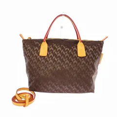 ROBERTA PIERI ロベルタピエリ 2WAYトートバッグ  タタミ/ナイロン/ダークブラウン     ブラウン レディース / 240001156213