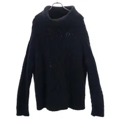 ポロラルフローレン ケーブル オフタートル ニット XL 黒 POLO RALPH LAUREN レディース 【中古】  【221120】 【PD】