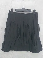 ◇ BODY DRESSING Deluxe ボディードレッシングデラックス 膝丈 プリーツ スカート 38 ブラック *  【1002800053933】